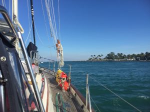 Sophia exiting the Fort Pierce inlet to the Atlantic