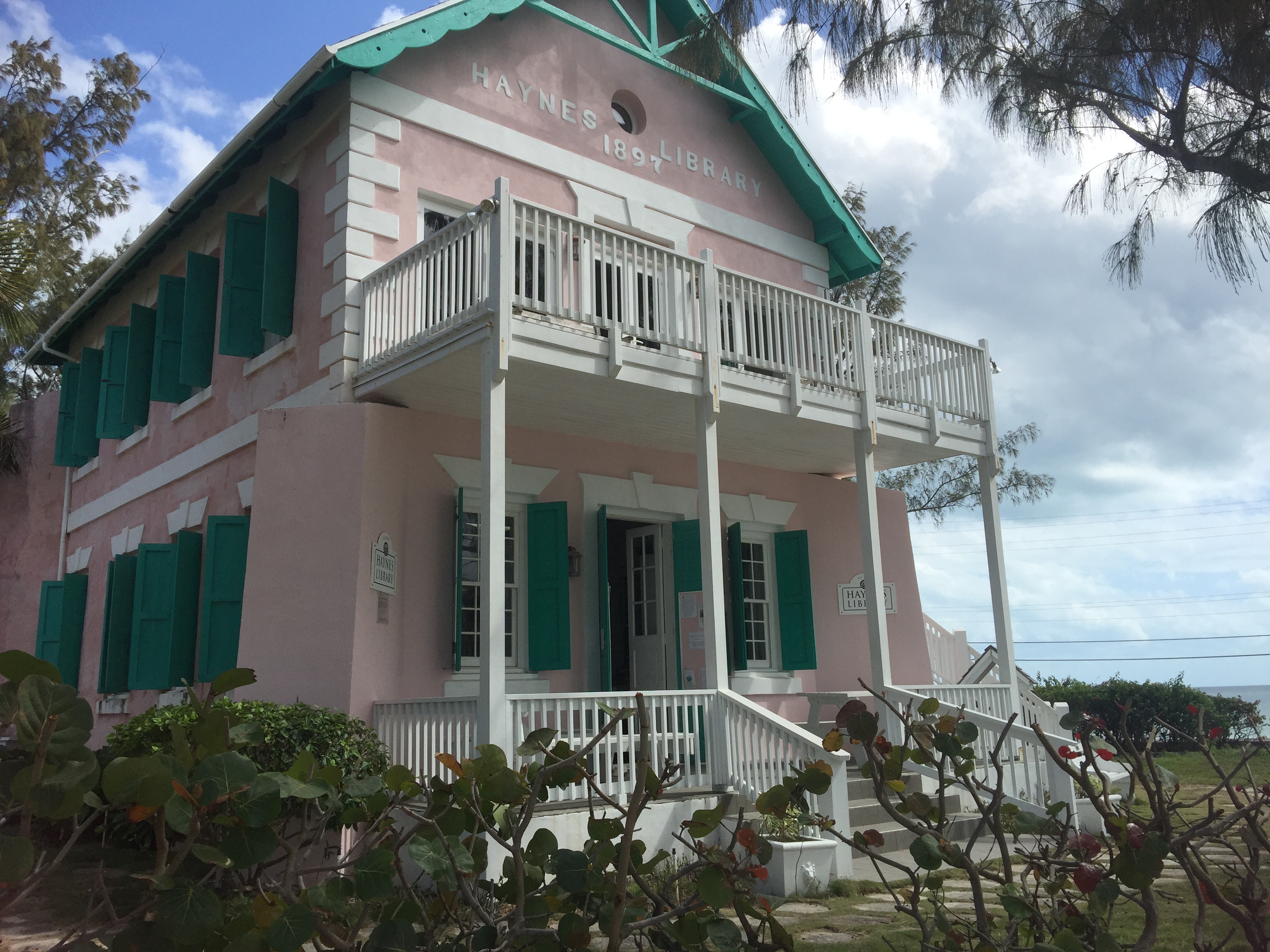 The library at Governors Harbour, the oldest library in the Bahamas