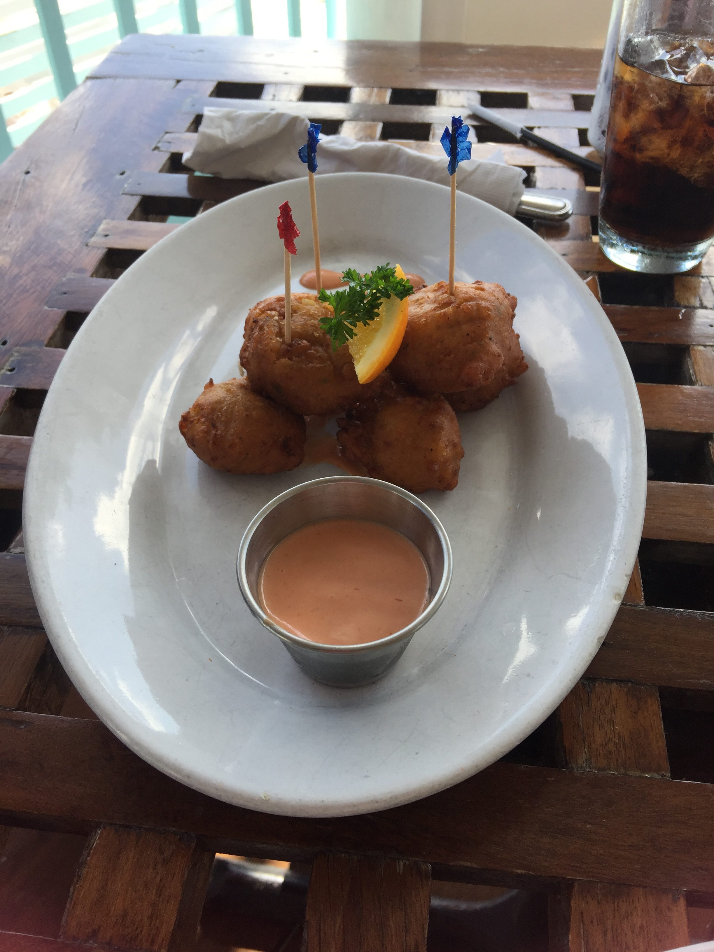 My favorite Bahamian dish, conch fritters