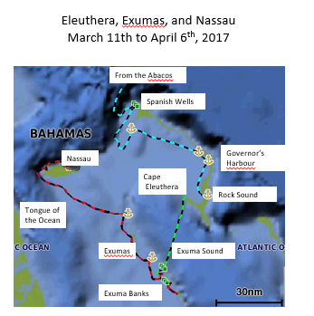 Eleuthera, Exumas, and Nassau