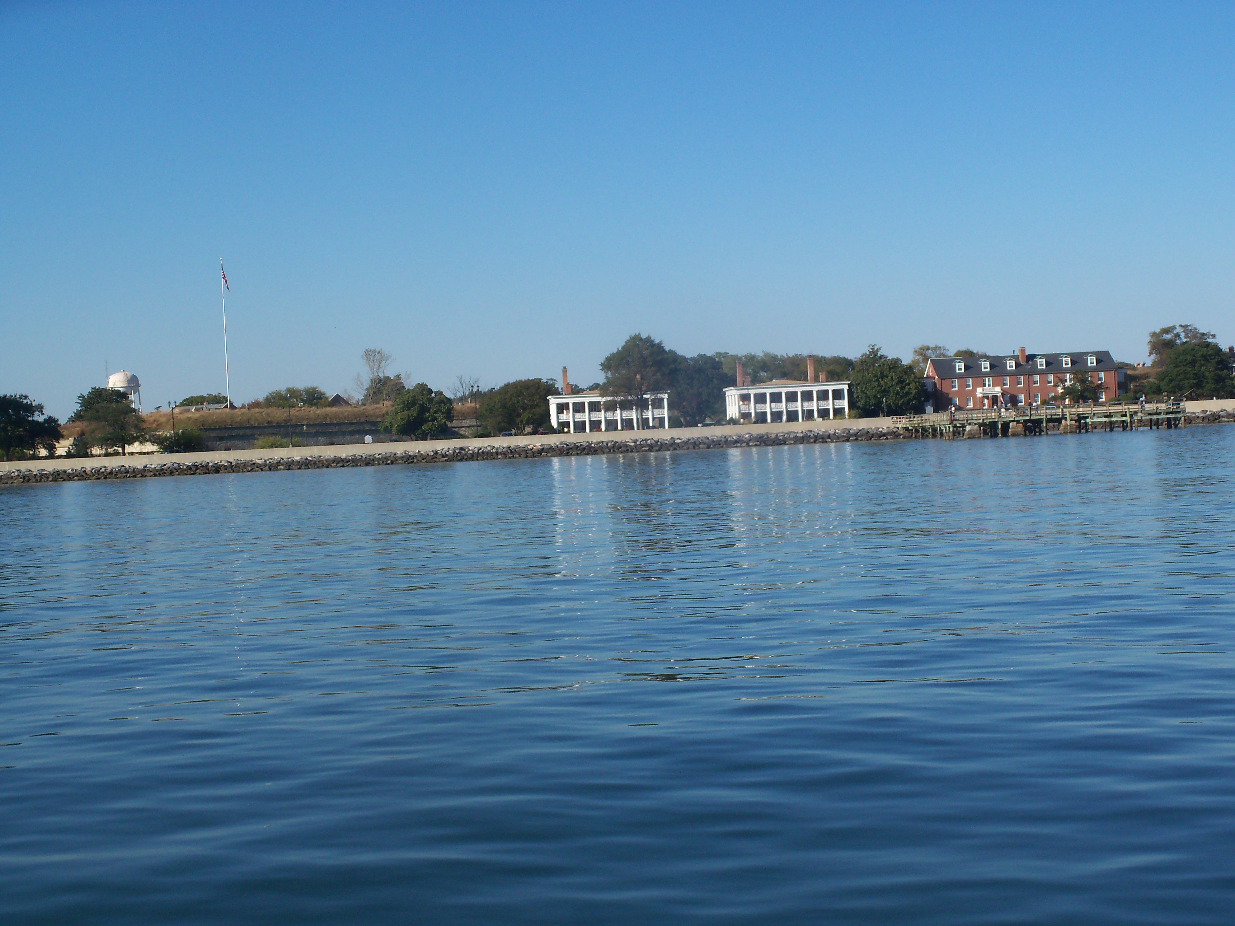 Passing Fort Monroe to Starboard