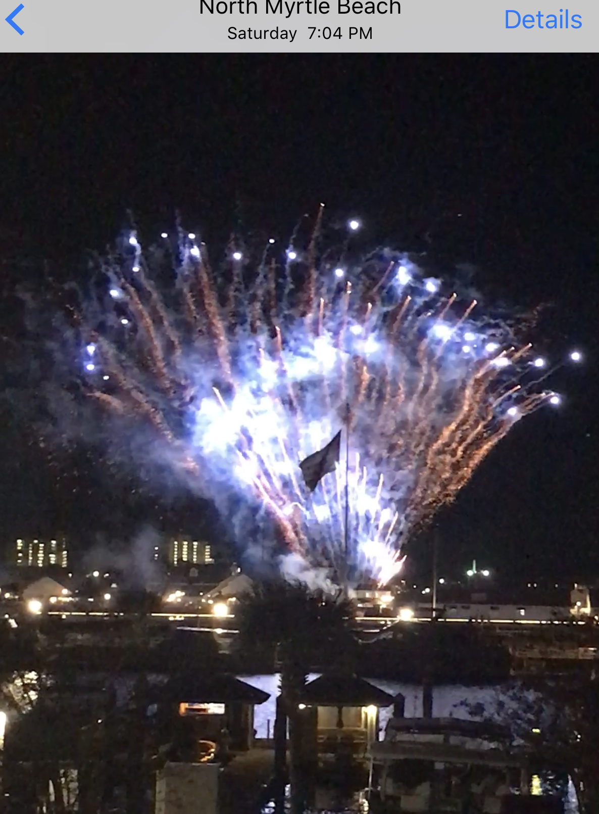 Fireworks at the Barefoot Marina, Myrtle Beach, SC